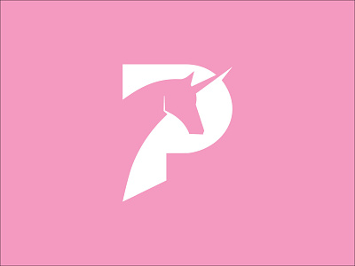 P01 Unicorn anagram branding design flat icon illustration illustrator logo logo design typography