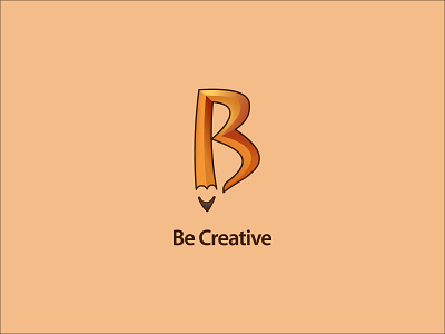 Be Creative Logo anagram branding design flat icon illustration illustrator logo logo design typography