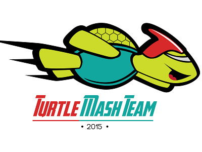 Logo Turtle Mash Team design flat graphicdesign illustration infographic logo vector
