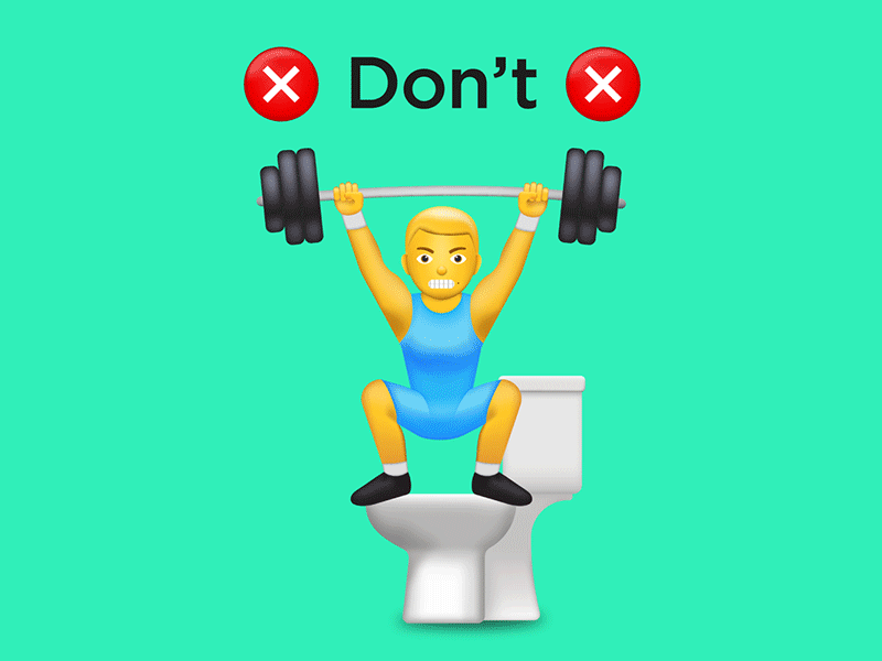TOILET ETIQUETTE design do emoji emojiexperts emojis emoticon etiquette illustration illustration art meditation monkey toilet toilet bowl toilets weightlifting