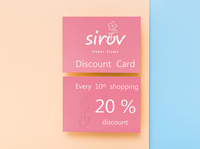 Discount Card branding design illustration logo