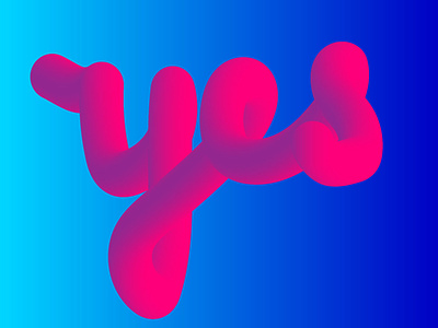 3D text branding design illustration logo
