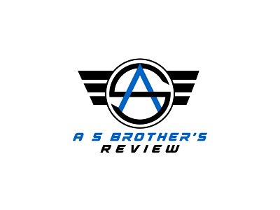 AS Brother's Review logo | Youtube channel ▶️ branding design illustration logo vector youtube