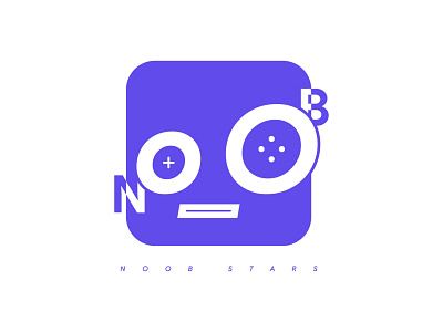 Noob stars logo | Social community 👾