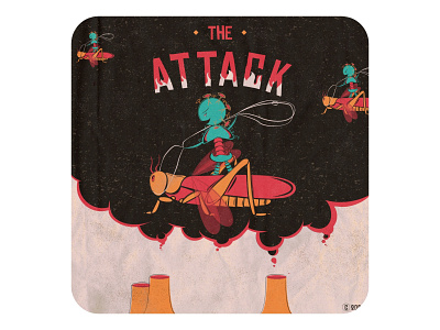 The attack 🦠 design illustration vector
