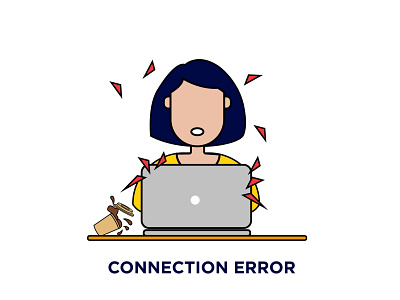 Connection error illustration ❗️ design illustration vector