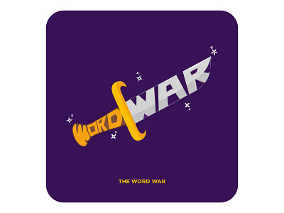 Word war 🗡 design illustration vector