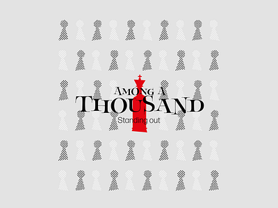 Among A Thousand. Standing out brand design brand identity brand identity design branding illustration logo logotype