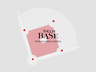 Touch Base. Where it really matters. brand design brand identity brand identity design branding illustration logo logotype