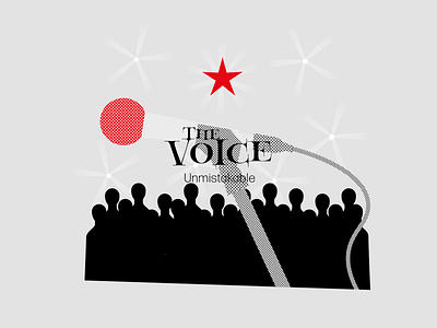 The Voice. Unmistakable. brand design brand identity brand identity design branding illustration logo logotype
