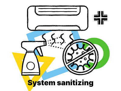 COMAN / System sanitizing brand design branding illustrations illustrator logo logo design
