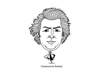 Giambattista Bodoni caricatures illustration type typedesign typefaces