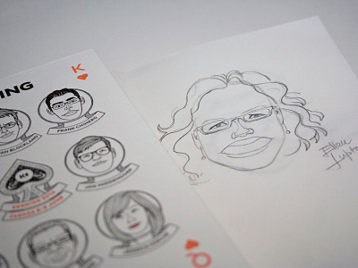 Kerning caricatures: Ellen Lupton