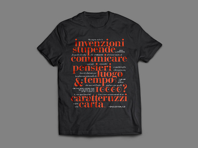 Caratteruzzi - T-shirt and Type lettering t shirt typefaces