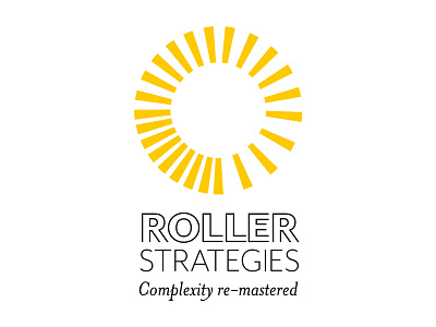 Roller Strategies ientity company id identity logotype mark motto roller strategies signature strapline