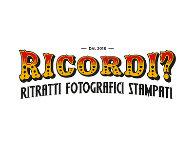 RICORDI? Ritratti Fotografici Stampati