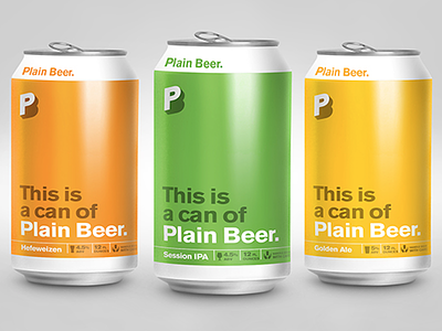 Plain Beer Can Design beer beer can brewery plain beer