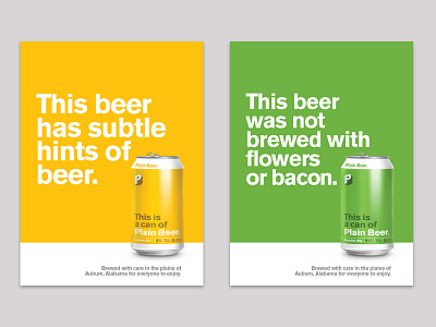 Plain Beer Posters