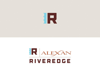 Riveredge Unused Logo Concept apartment dallas design district real estate river water