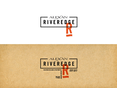 Riveredge Final Logo apartments dallas design district identity logo riveredge warehouse