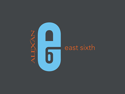 Alexan E6 Logo apartments austin branding east austin logo real estate
