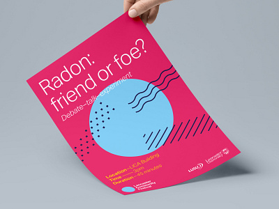 Community Fest festival magenta minimal pattern poster