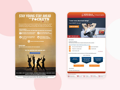 Web Design done for ICICI Bank email design india