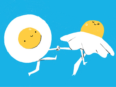 Funny fried eggs