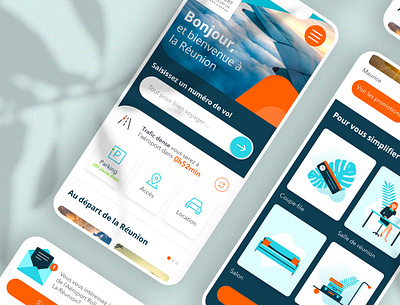 Airport website art direction design flat illustration illustrator minimal mobile first ui ux website