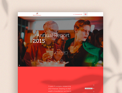 Digital Annual Report - Remy Cointreau alcohol annual report art direction branding flat minimal ui website