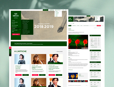 Website - Théâtre des Champs Elysées art direction design ui desktop music paris responsive spectacles theater ui website