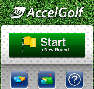 AccelGolf iPhone Home Screen fyates golf green helvetica iphone