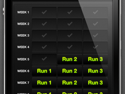 Select Run app dark ios iphone jog jogging mobile run running sports ui