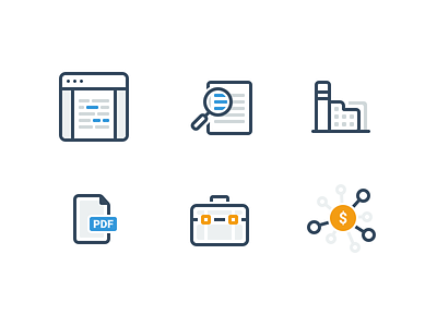Legal Document Icons icons illustrations