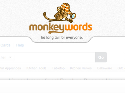 MonkeyWords Marketing Top adwords clean helvetica sharp simple white