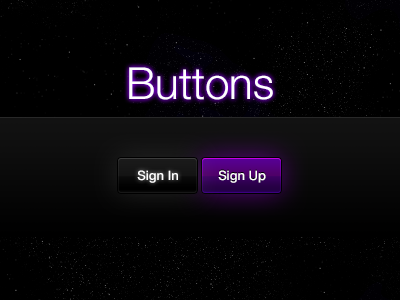 Dark Theme stuff buttons dark glow purple shiny ui