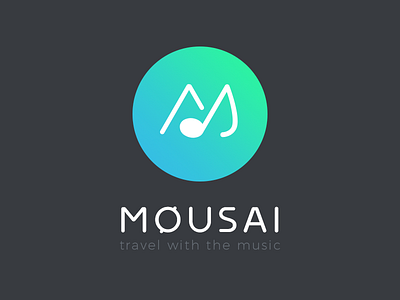 MOUSAI logo design illustration logo