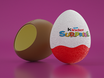 Kinder Surprise 3D model 3d model cinema 4d kinder surprise octane render sweets