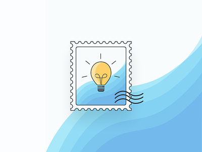 Stamp boost bulb illustration kb light sketch stamp