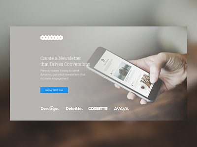 Pressly Newsletters - Landing Page