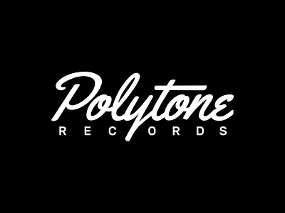 Polytone Records Logo branding identity logo logotype music polytone records vinyl