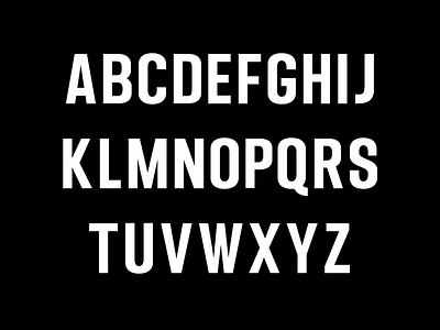 New Typeface - All Caps