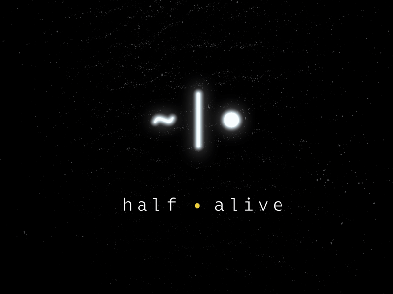 half•alive - Album Artwork band snake mark monospace branding music artwork album