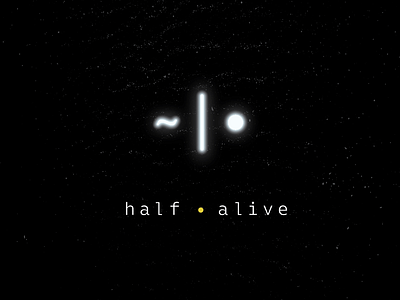 half•alive - Album Artwork album artwork band branding mark monospace music snake