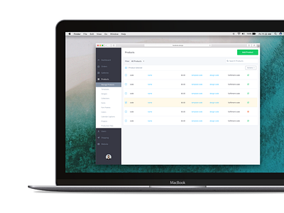 Product Dashboard