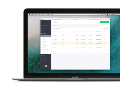 Product Dashboard