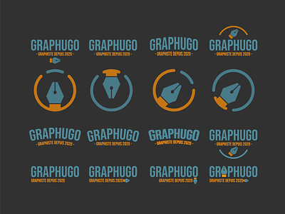 Deuxième planche de logo Graphugo branding creation design dessin graphics icon logo typography vector