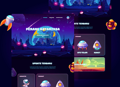 Game colorful design game gamer games icon illustration illustration art plane planet typography ui ux vector web webdesign website