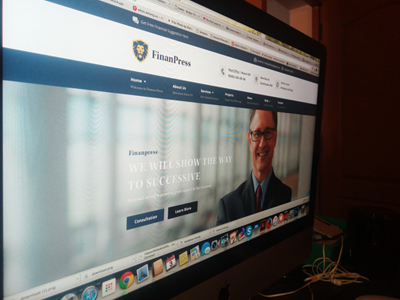 Work In Process - Finance Wordpress Theme