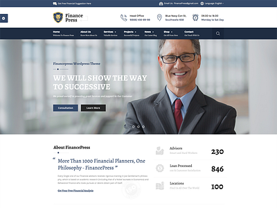 Finance Press Consulting Business Finance Html5 Template accountant advisor attorney business financial insurance invest investment investor law pensions trading